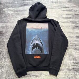 Shoe Palace Jaws Movie Graphic Hoodie Black Mens XL Shark Embroidered Poster